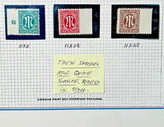 AMG AM Post Unusual Varieties Study Sheet 4 6 15 16 24 PF Imperf Germany JV Bush