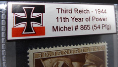 Nazi Germany WW2 1944 Stamp 11th Year of Power Third Reich Reichspfennig Rare