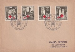 German Third Reich Cover – April 20 1942 Krakau Poland Birthday Cancel Cover