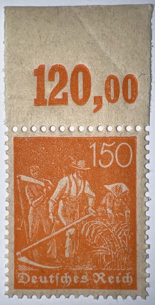 Travelstamps: 1921 Germany Stamp Deutsches Reich 150 Pfennig Michel Nr. 189 MNH