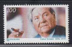 WEST GERMANY Carlo Schmid, Politician MNH stamp