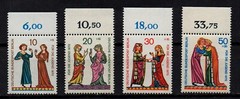 GERMANY, SCOTT # 9NB70-9NB73, MNH SET – MINNESINGERS 1970, BENEFIT YOUNG PEOPLE