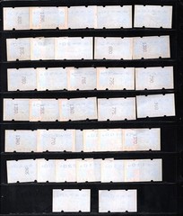GERMANY MNH DEUTSCHLAND MANY WITH COUNTING NUMBERS 34 ATM DBP LABELS 10-720 1130