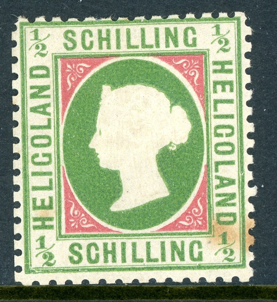 Germany States 1873 Heligoland ½s Bright Green & Rose Scott #9 Mint W163