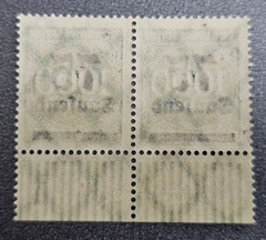 Stamps Germany Reich FREIMARKE 2x 75 000 Mark 1923 Mi. Nr. 288 [🇩🇪39282]