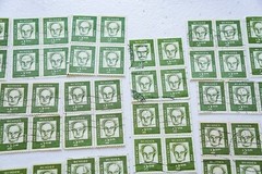 247- Gerhart Hauptmann 1960’s 2 Deutsche Mark Germany Used Postage Stamps Blocks