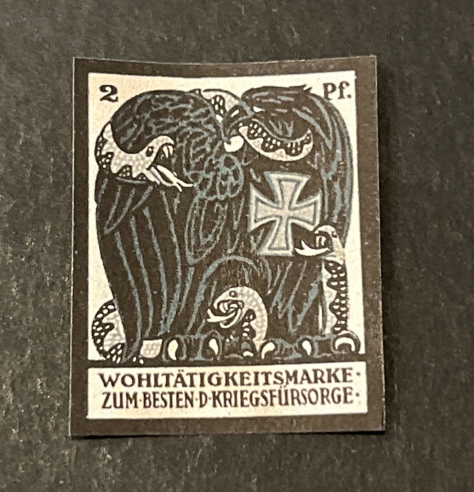 WW2 WWII Propaganda Stamp Label Vignette German War Relief Charity