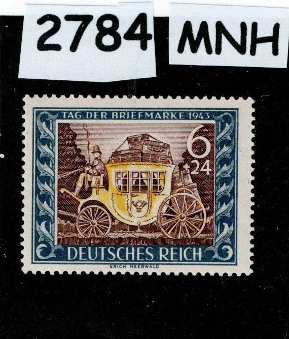 MNH stamp Sc B215 1942 Postal carriage Hitler’s culture fund Germany #2784