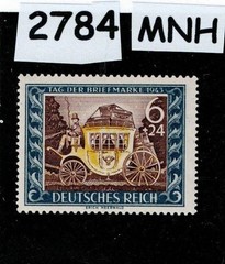 MNH stamp Sc B215 1942 Postal carriage Hitler’s culture fund Germany #2784