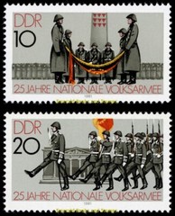 EBS East Germany DDR 1981 – National People’s Army (NVA) – Mi. 2580-2581 – MNH**