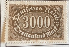 GERMAN DEMOCRATIC REPUBLIC Hyperinflation – Number in Oval -Used