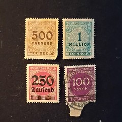 49 Germany Deutsches Reich/Deutsche Post Used Stamp Lot Inflation Mixed