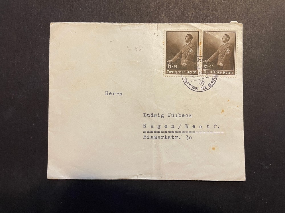 Hitler, Deutsches Reich, Cover 1939, Sc #B140 Nurenberg Rally.