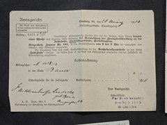 German Officers Military Document Letters Postcard & Feldpost Lot 1910s-1930s