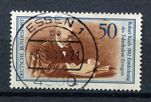 Germany – BRD : Robert Koch stamp from 1982 – used