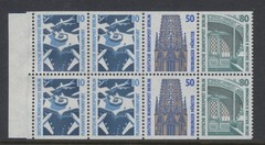 West Berlin Stamps 1987 Tourist Sites Booklet pane SGB778ab CV £39