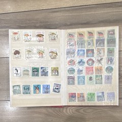East Germany (DDR) Used Postage Stamp Collection Lot in Album, Various Topics