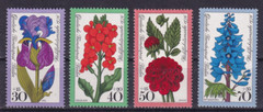Berlin MNH ** 524-27 SC B128-31 Flowers
