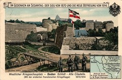 WWI Western Theater Sedan Castle Postcard Diedenhofen Thionville Moselle 222