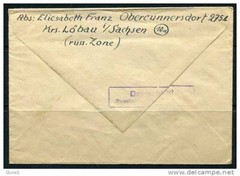 Germany Cover 1948 Stamps Pair Send to USA Used