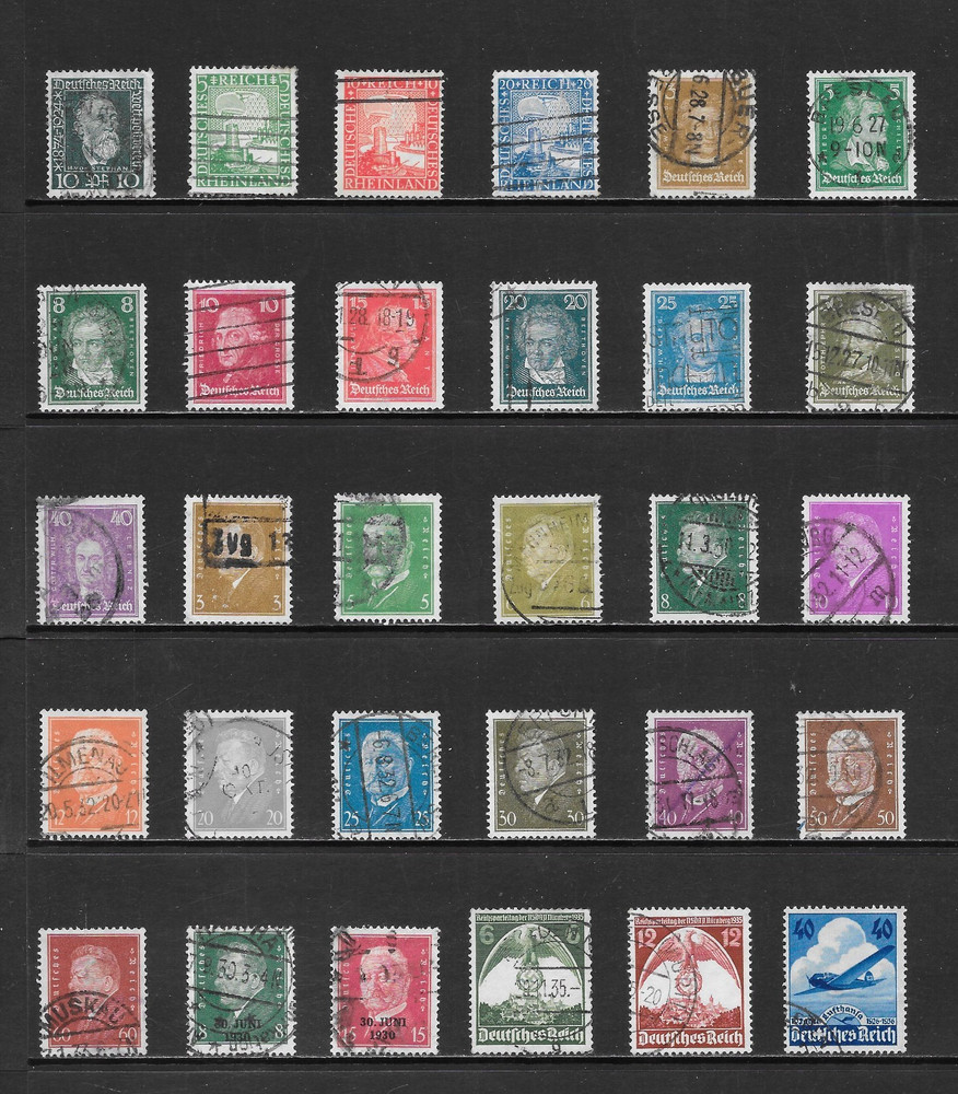 GERMANY COLLECTION BUILDER LOT VARIOUS USED ISSUES 1924 – 1936 (C)