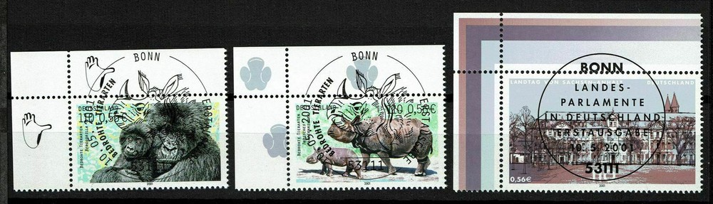 Bundle 2182-2183, 2184, Corner 1 stamped, Mi. 3.40