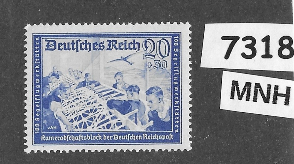 #7318 MNH stamp B157a / 1941 / Germany Postal employees Hitlers‘ Culture fund