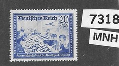 #7318 MNH stamp B157a / 1941 / Germany Postal employees Hitlers‘ Culture fund