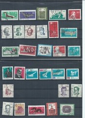 East Germany stamps. 1962 used /CTO lot. Several with thins (P373)