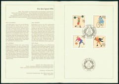 GERMANY FOLDER 1991/10 SPORT BASKETBALL