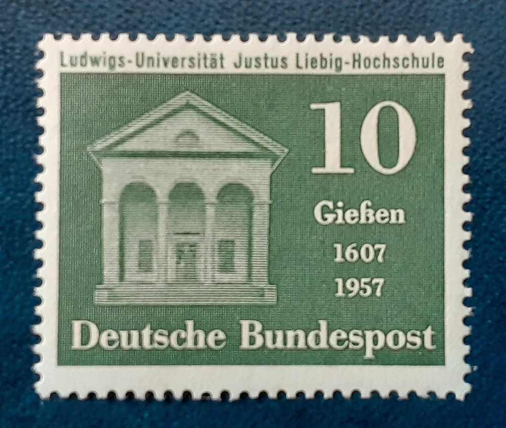 GERMANY Deutsche Bundespost 1957 10Pf MNH University Mi 258 Scott 768 VF/XF 4661