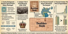 Bavaria 1920 40pf Overprint Deutsches Reich Postal Money Order Form Mint Unused