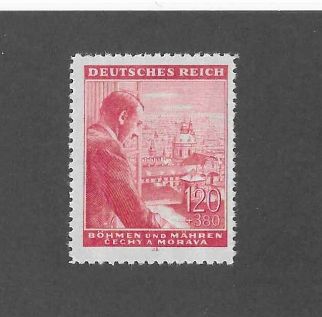 MNH Stamp Scott # B19 / Adolf Hitler / 1943 Birthday / WWII Occupation