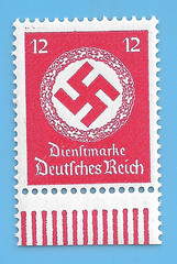 Germany WW2 Third Reich 1942 Official Swastika 12 Stamp MNH WW2 ERA Mi# 172 #80