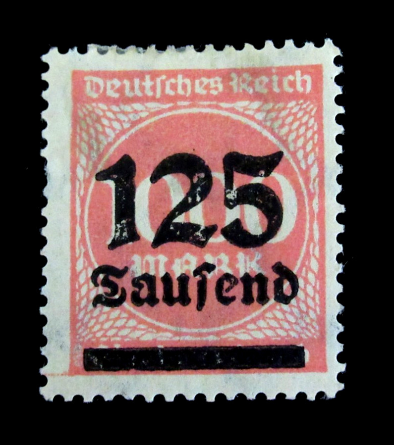 Germany Stamps Scott 255 Deutsches Reich 125 on 1000 Mark 1921 Mint LH