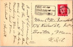 Germany 1931 Freiburg PPC to USA / Slogan Cancel – L43330