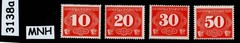 MNH stamp set NL1-NL4 Rural delivery 1940 General Government Poland WWII #3138a