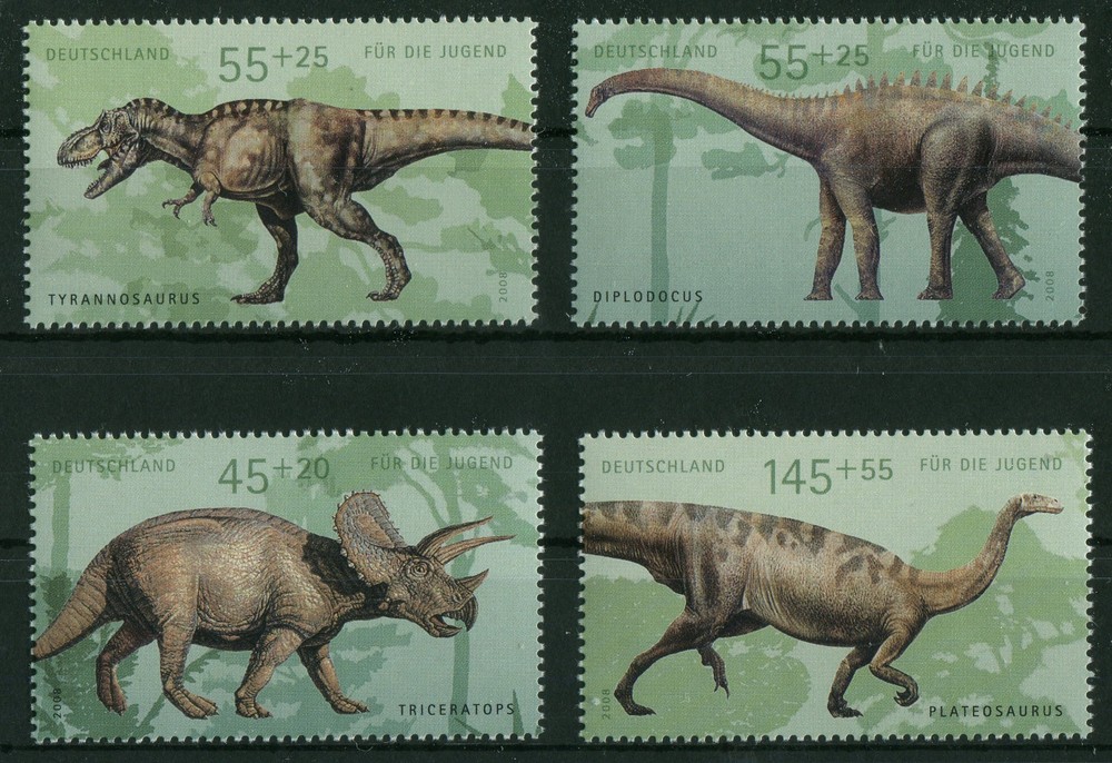Bundle No. 2687 – 2690 Mint Never Hinged Block 73 Dinosaurs Single