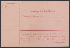 Germany 1903 10pf red/rose Postal order unused. Michel A25