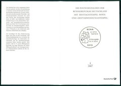 GERMANY FOLDER 2007/04 50 JAHRE BUNDESLAND SAARLAND SAARSCHLEIFE METTLACH