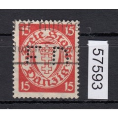 Danzig stamped COMPANY PERFIN Eugen Davidson