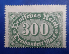 Germany Stamps Deutsches Reich 300 Mark Michel Nr. 249 WZ 2 (21406)