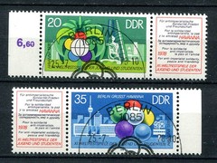 Germany – DDR : Youth games Se-Tenants from 1978 – CTO