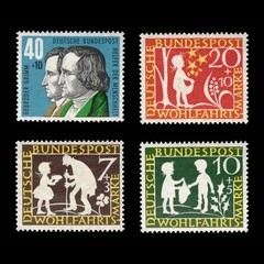 Germany, Scott B368-B371, Star Dollars Fairy Tale, 1959, MH, 117110