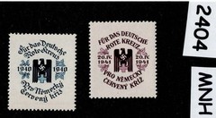 MNH attachments 1940 & 1941 Red Cross Nurses WWII Germany Occupation BaM #2404