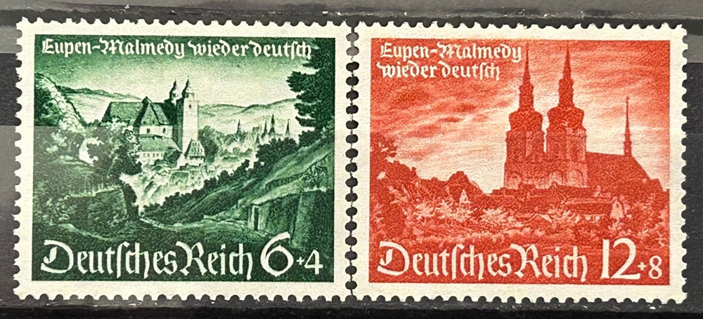 1940 German Stamps set Mi:DR748-749 – Malmedy Eupen MH* /22