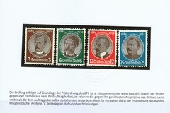 Germany 1934 MNH Mi 540ya,541x,542x,542y Sc 432-435 / Checked Schlegel / BPP **