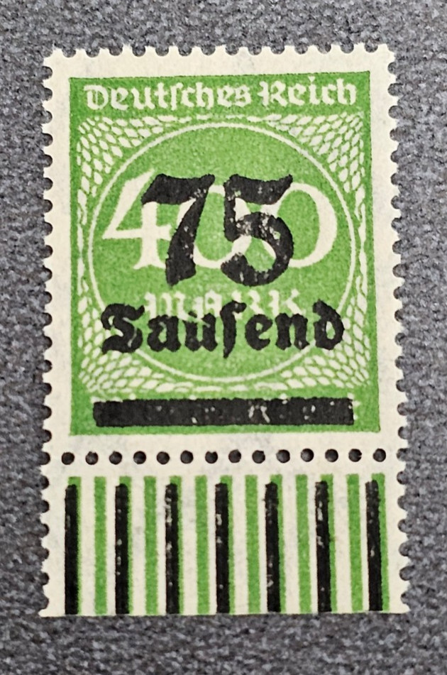 Stamp Germany Reich FREIMARKE 75 000 Mark 1923 Mi. Nr. 287 [🇩🇪37415]