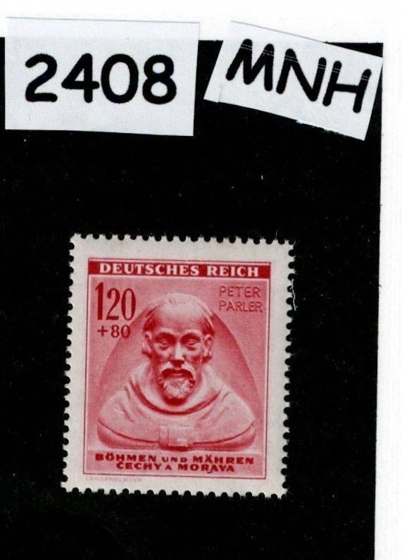 MNH stamp 1943 B16 Wartime Winter relief WWII Germany Occupation BaM #2408