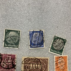 11 Vtg. USED Deutsches Reich/Germany Hindenburg Stamps; 1920- 1945; $1 Ships.